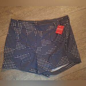 SPANX Navy and White Athletic Shorts